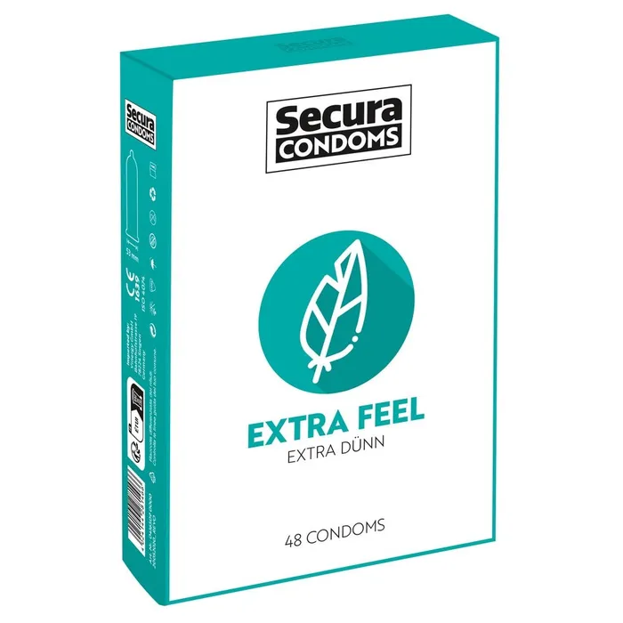 Secura Extra Feel Condoms 48 Pack Secura Kondome Male Sex Toys