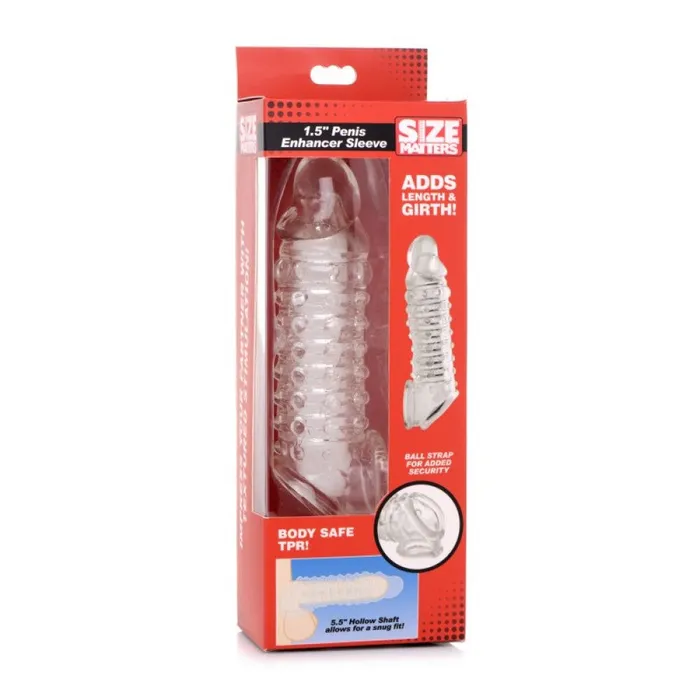 Size Matters Male Sex Toys Size Matters 15 Penis Enhancer Sleeve