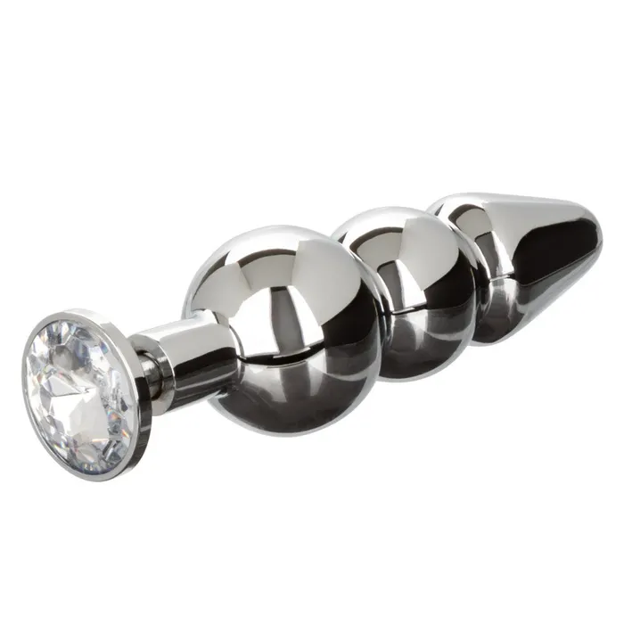 Star Fucker Beaded Metal Butt Plug with Crystal Silicone Penis Testicle Clamp California Exotic Novelties Male Sex Toys