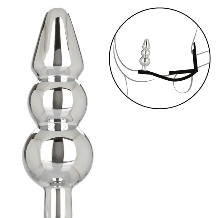 Star Fucker Beaded Metal Butt Plug with Crystal Silicone Penis Testicle Clamp California Exotic Novelties Male Sex Toys