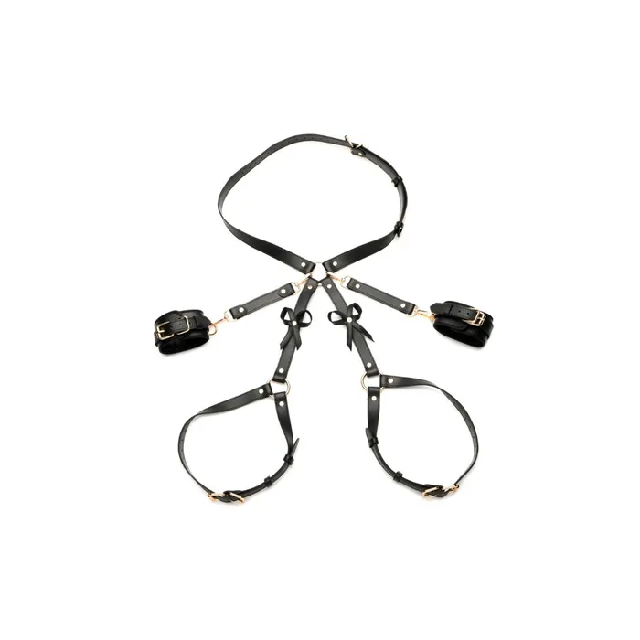 Strict Anal Strict Black Bondage Harness WBows XL2XL