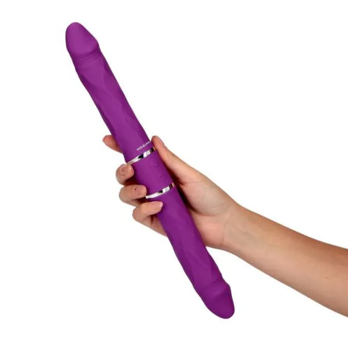 Toyz4Lovers Female Sex Toys Cupid Arrow Rechargeable Double Vibrating Silicone Dildo