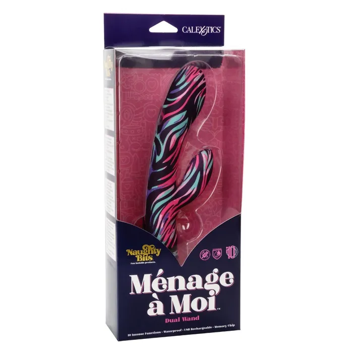 Vibrators California Exotic Naughty Bits Mnage Moi Dual Wand Vibrator