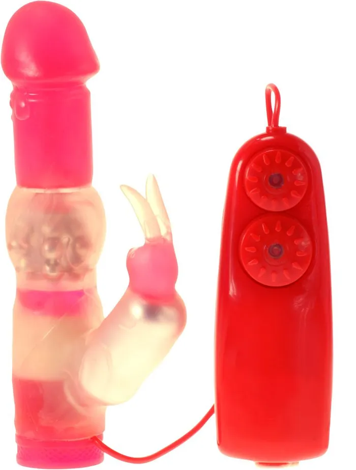 Vibrators Me You Us Me You Us Beaded Blossom Rabbit Vibrator Red