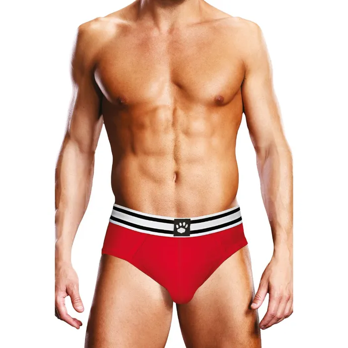 Vibrators Prowler Prowler Red White Open Brief XXL