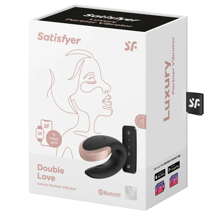 Vibrators Satisfyer Satisfyer Double Love Couples Vibrator with Remote Black