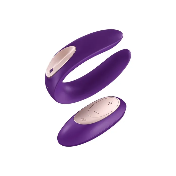 Vibrators Satisfyer Satisfyer Double Plus Remote Control Vibrator Purple