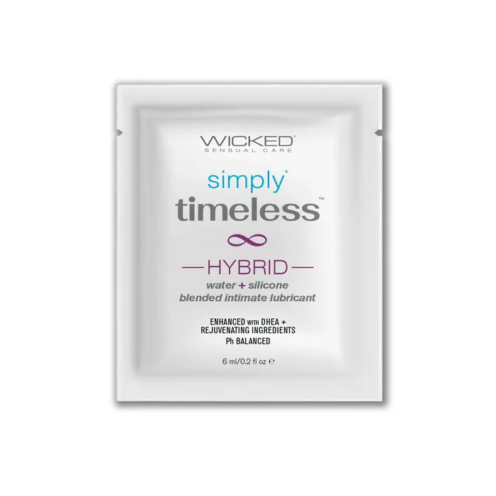 Wicked Vibrators Simply Timeless Hybrid Sachet 6 ml02 fl oz