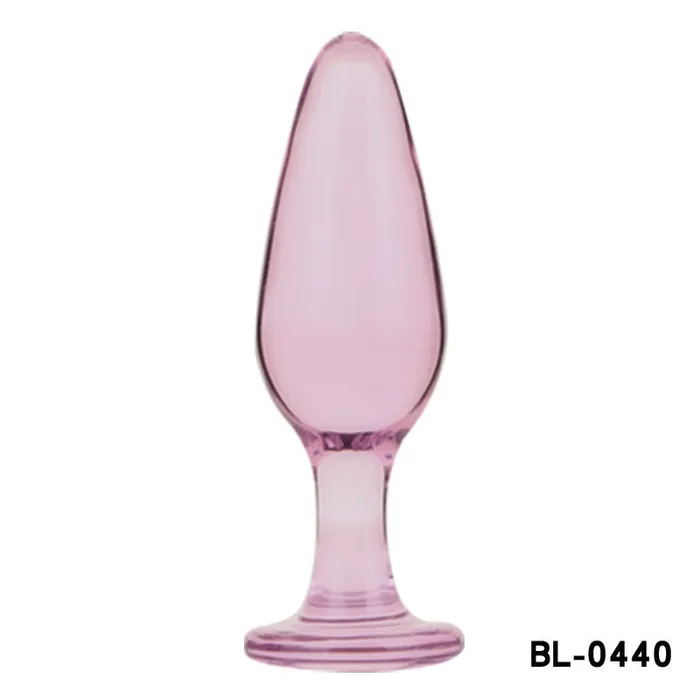 ALMYTY Pink Wearable Crystal Glass Butt Plug Anal Beads Set 6 Unique Shapes for Sensual Play Anal