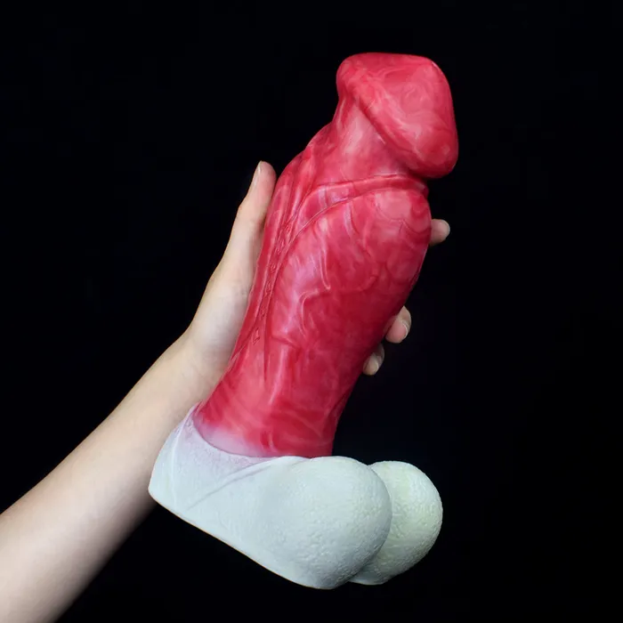 Anal FAAK FAAK Hellfire 23cm Silicone Fat Dragon Fantasy Dildo Anal Plug