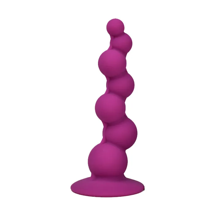 Anal HC HC Silicone Enema Play Anal Beads Butt Plug Rose