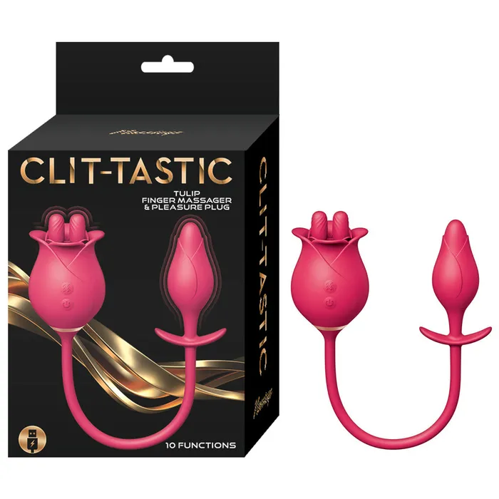 Anal Nasswalk Toys ClitTastic Tulip Finger Massager Pleasure Plug Set