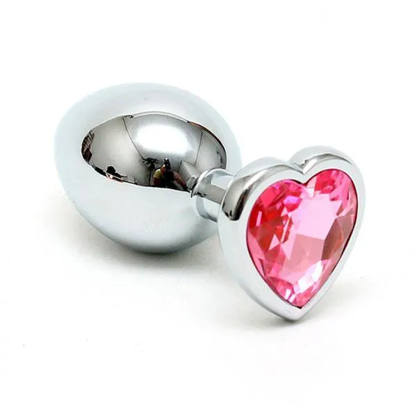 Anal Rimba Small Butt Plug With Heart Shaped Crystal