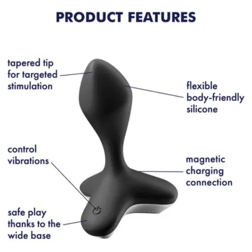 Anal Satisfyer Satisfyer Game Changer Plug Vibrator Black