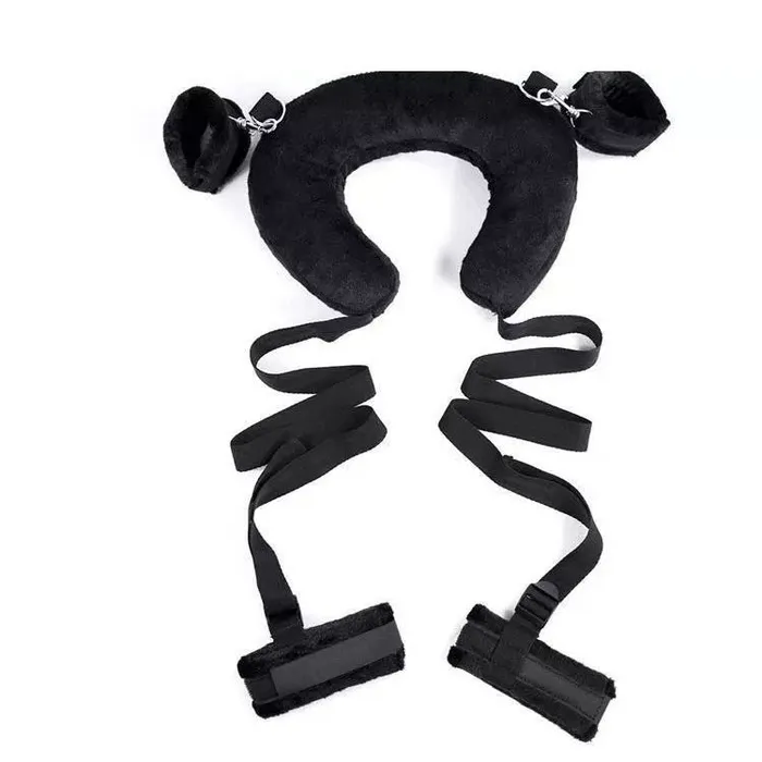 Bondage Restraint Pillow Kit Wrist Ankle Cuffs Leg Opener AMN Couples