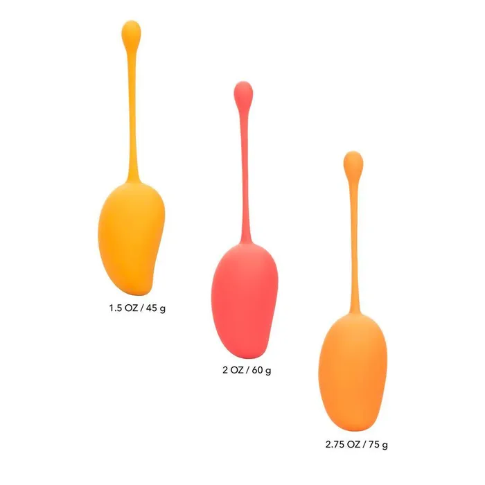 California Exotic Female Sex Toys Kegel Training Set Mango