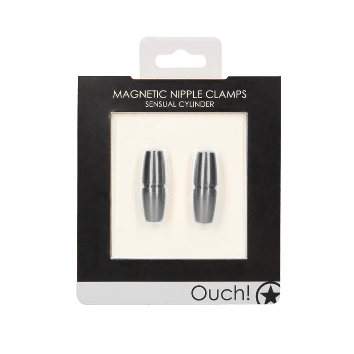 Couples Ouch Magnetic Sensual Cylinder Nipple Clamps Shots Toys