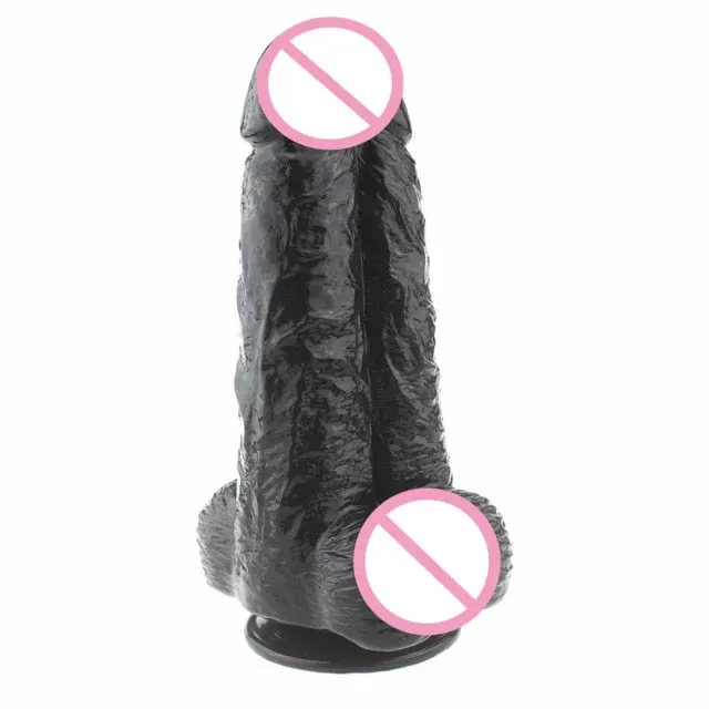 Dildos Kinkpod Black Double Siamese Realistic Dong With Strong Sucker Huge Plugs Big Glans