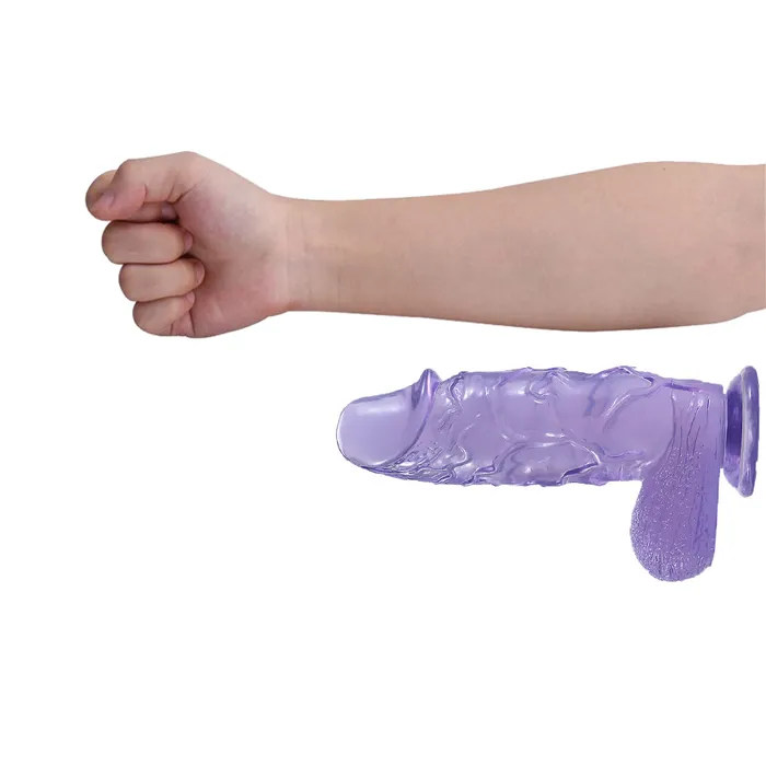 DY Female Sex Toys DY 1023 Titan Super Giant Realistic Dildo Purple