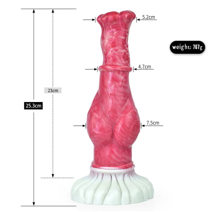 FAAK Anal FAAK Hellfire 253cm Silicone Fantasy Dildo Anal Plug