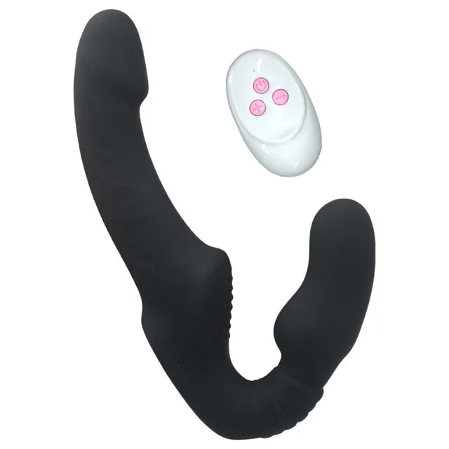 Female Sex Toys Kinkpod 10 Speeds Strapless Strapon Double Vibrating