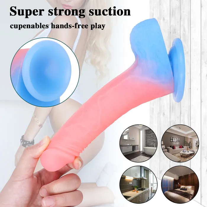 Female Sex Toys MD 728 Trumpet Luminous Fantasy Realistic Dildo MD