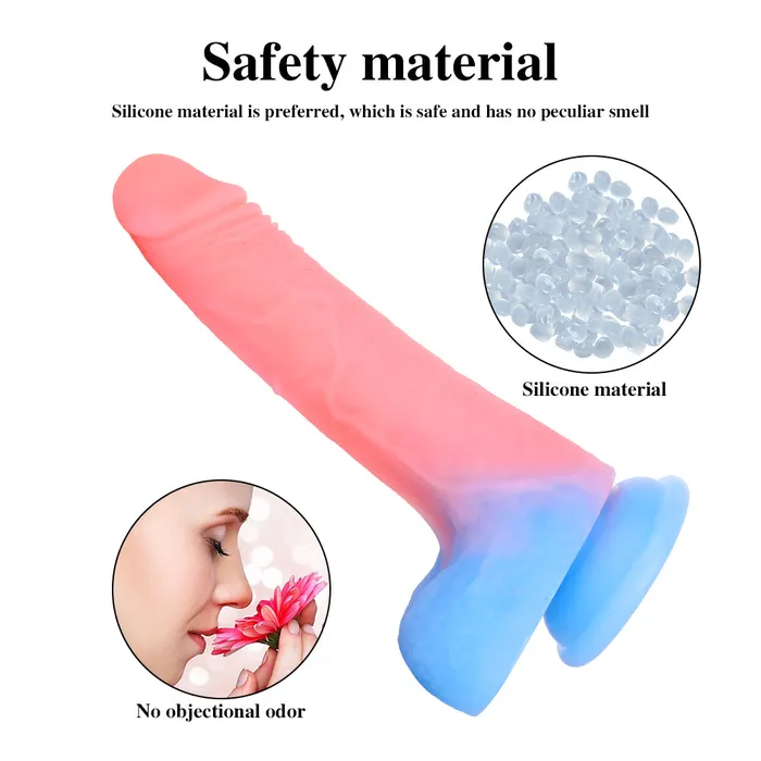 Female Sex Toys MD 728 Trumpet Luminous Fantasy Realistic Dildo MD