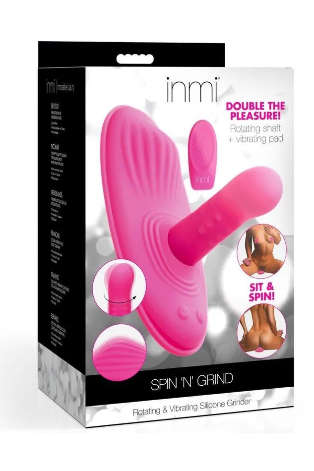 Female Sex Toys Spin n Grind Rotating and Vibrating Silicone Sex Grinder Sex On the Go