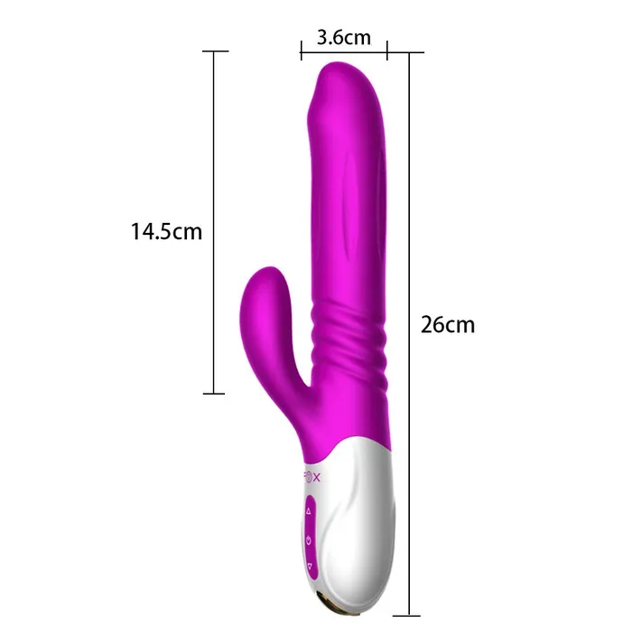 FOX T2 Auto Thrusting Stretch Rabbit Vibrator Dildo FOX Female Sex Toys