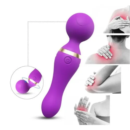 JAMES TOYBOX vibrating magic silicone wand Purple 19 cm Adults Boutique Nicosia Vibrators