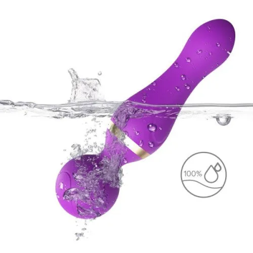 JAMES TOYBOX vibrating magic silicone wand Purple 19 cm Adults Boutique Nicosia Vibrators