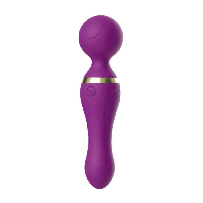 JAMES TOYBOX vibrating magic silicone wand Purple 19 cm Adults Boutique Nicosia Vibrators