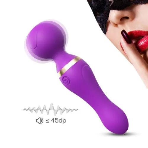 JAMES TOYBOX vibrating magic silicone wand Purple 19 cm Adults Boutique Nicosia Vibrators