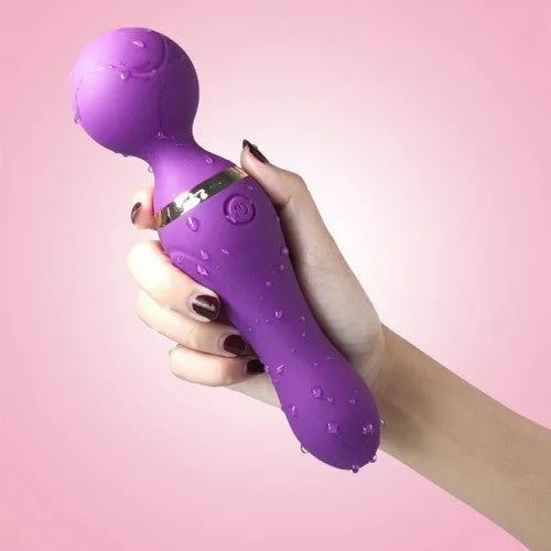 JAMES TOYBOX vibrating magic silicone wand Purple 19 cm Adults Boutique Nicosia Vibrators