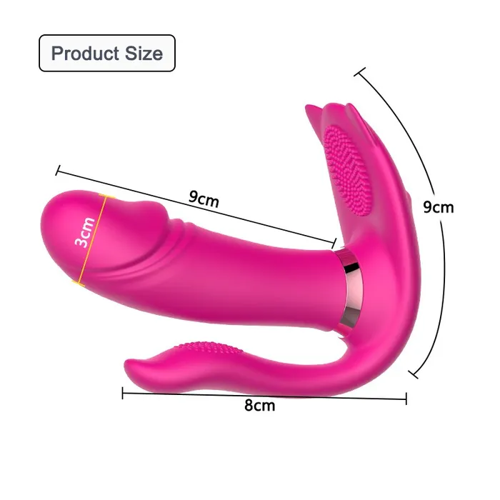 JRL Vibrators JRL Remote Control Wearable Auto Heating Vibrator Purple