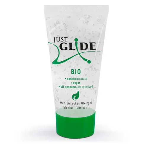 Just Glide Bio Natural Organic Vegan Waterbased Lubricant 50ml Adults Boutique Nicosia Sexual Health Wellbeing