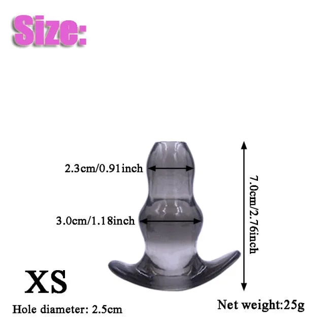 Kinkpod Male Sex Toys 5 Size Hollow Plug