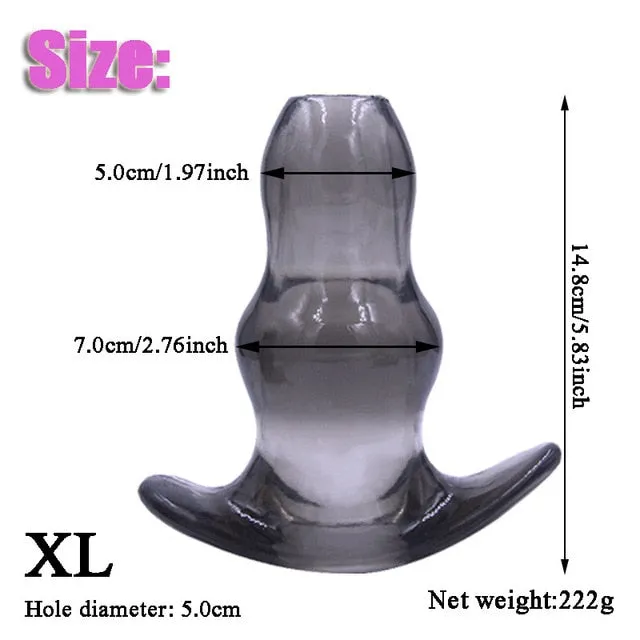 Kinkpod Male Sex Toys 5 Size Hollow Plug