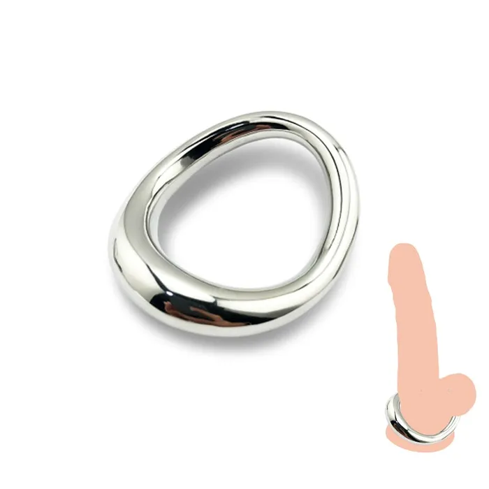 Kinkpod Male Sex Toys Mens Stainless Steele Cock Ring in multiple sizes and color finishes