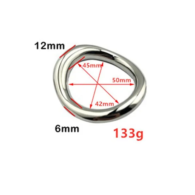 Kinkpod Male Sex Toys Mens Stainless Steele Cock Ring in multiple sizes and color finishes