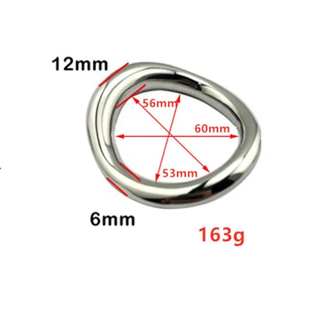 Kinkpod Male Sex Toys Mens Stainless Steele Cock Ring in multiple sizes and color finishes