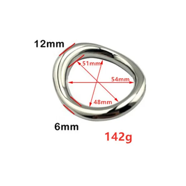 Kinkpod Male Sex Toys Mens Stainless Steele Cock Ring in multiple sizes and color finishes