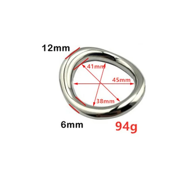 Kinkpod Male Sex Toys Mens Stainless Steele Cock Ring in multiple sizes and color finishes