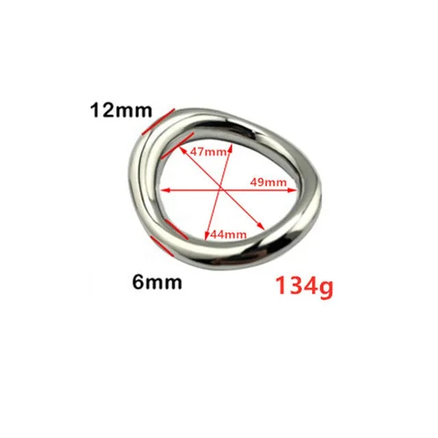 Kinkpod Male Sex Toys Mens Stainless Steele Cock Ring in multiple sizes and color finishes