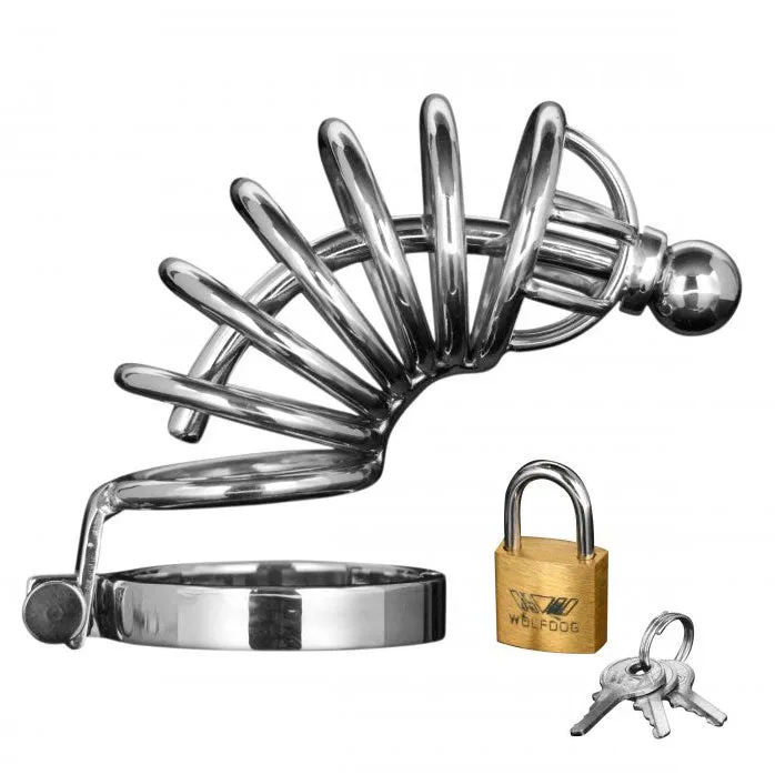 Male Sex Toys Asylum 6 Ring Locking Chastity Cage Master Series