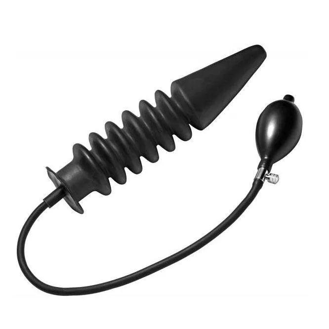 Male Sex Toys Master Series Accordion Inflatable XL Anal Plug Master Series