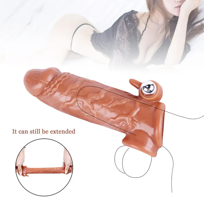 Male Sex Toys MD MD M13 Realistic Penis Sleeve Extender Vibe Normal Edition