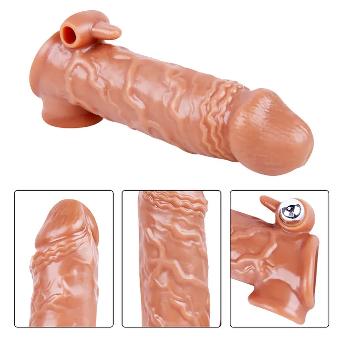 Male Sex Toys MD MD M13 Realistic Penis Sleeve Extender Vibe Normal Edition