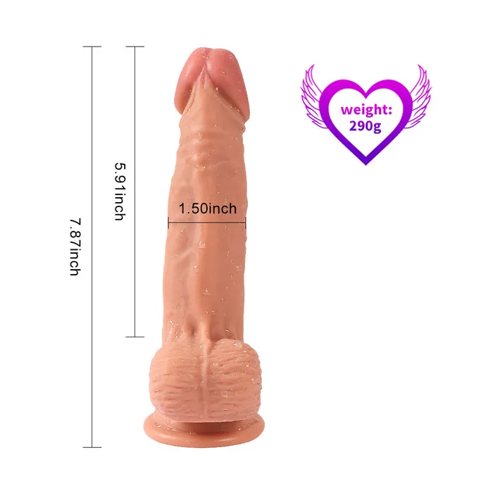 MD 787 Silicone Dual Density Realistic Dildo MD Female Sex Toys