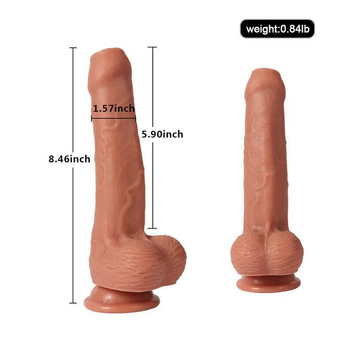 MD 8 inch Super Realistic Dildo with Suction Cup Foreskin Style MD Female Sex Toys